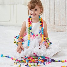 Pop Beads Set Girl Toy DIY Jewelry Making Kit for Necklace Earrings Bracelets and Anklets Gift for Girls Kids 85 Pieces B076BMG42Z